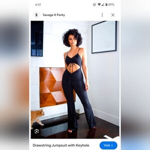 Savage x FENTY Keyhole Jumpsuit Catsuit 🖤 US Women's Small SOLD OUT!!